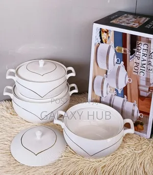 Ceramic Serving Bowl Per Set Of 3pcs. Capacity 3.5 Litres