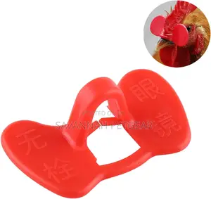 20 PCS Red Needleless Repetitive Anti-Injury Chicken Peeper