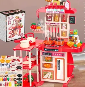 Large Pretend Kids Kitchen Set Play House 95cm