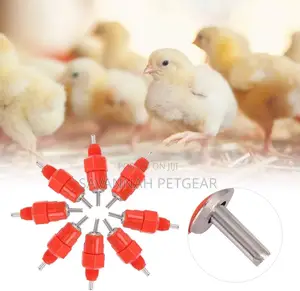 Chicken Feeder Nipples, 100pack Poultry Nipples Automatic