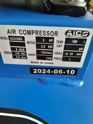 Aico 100L Belt Driven Compressor