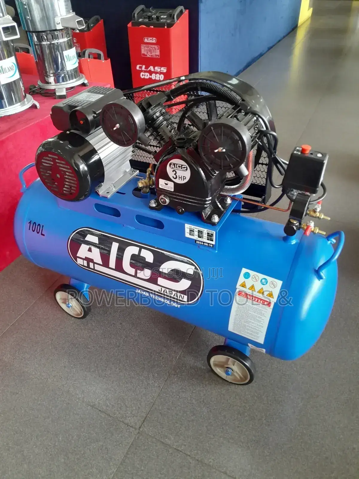 Aico 100L Belt Driven Compressor