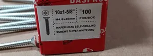 Self Tapping Wall Plug Screw M4.8 * 40 Mm (100pcs/Packet).
