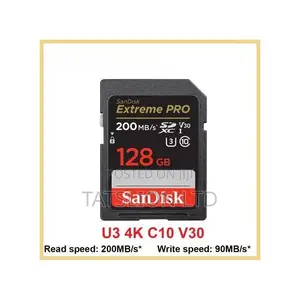 Sandisk 128gb Extreme Pro Sd Card for Cameras