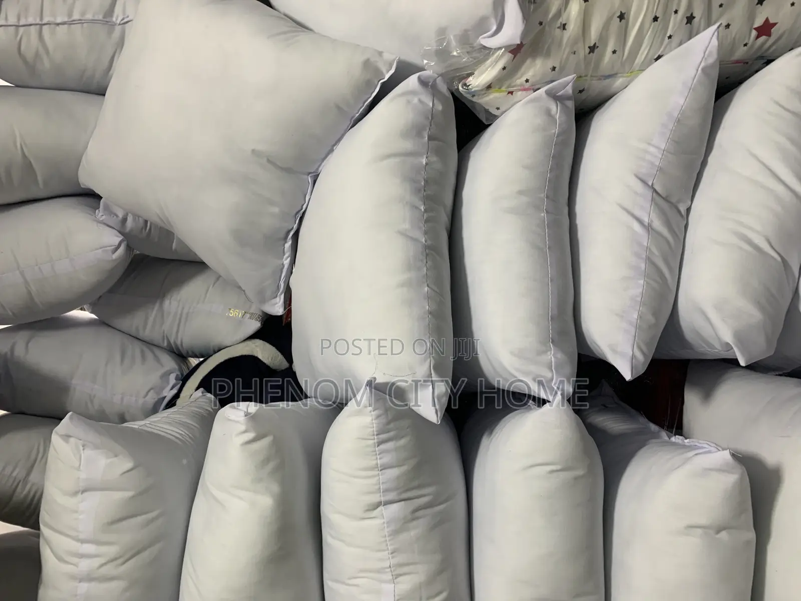 White Fibre Pillows Available