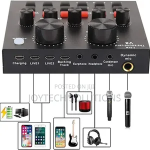 Condenser Microphone With Sound Card High Quality