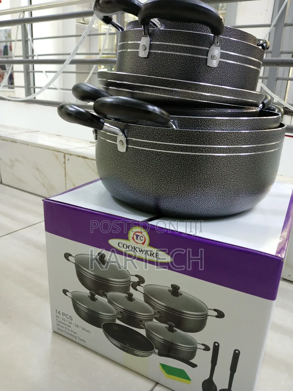 TC Nonstick Cookware Set 14pcs - Heavy Duty