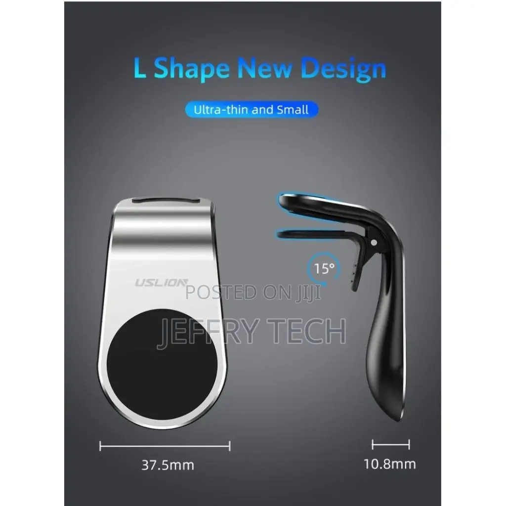 USLION Magnetic Car Mount Bracket - Silver