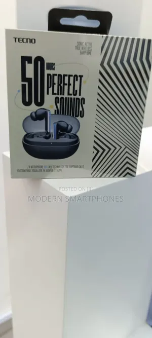 Tecno Sonic 1 Wireless Earbuds ENC Bluetooth Earphones