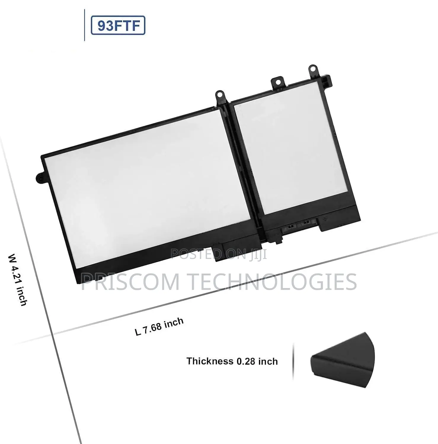 Dell 93ftf Laptop Battery for E5280 E5480 E5580 E5490 E5590