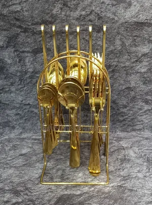 Cutlery Set/24pc Golden Cutlery Set