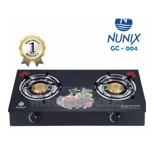 2-Burner, Tampered Glass Top Gas Stove/Cooker
