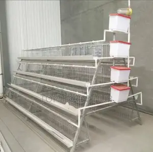 Galvanized Poultry Cages 160 Layers Capacity