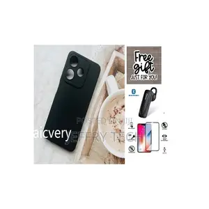 Phone Case for Tecno Spark 10/10c Black Slim Fit Silicone