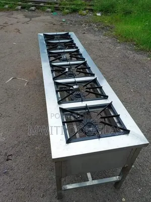 Examplary Stainless Steel Six Burner Combined Unit
