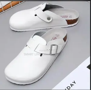 Outland White/Brown Clogs