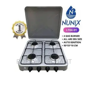 Nunix Table Top Gas Cooker 4 Burner