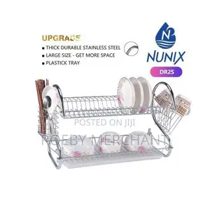 Nunix 2 Layer Stainless Steel Dishrack