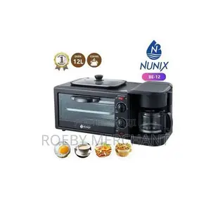Nunix 3in1 Multi-Function Breakfast Maker +Grill Tea-Coffee