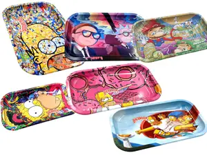 Large Metalic Rolling Tray