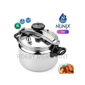 Nunix Aluminium Pressure Cooker - Explosion Proof - 4 Litres