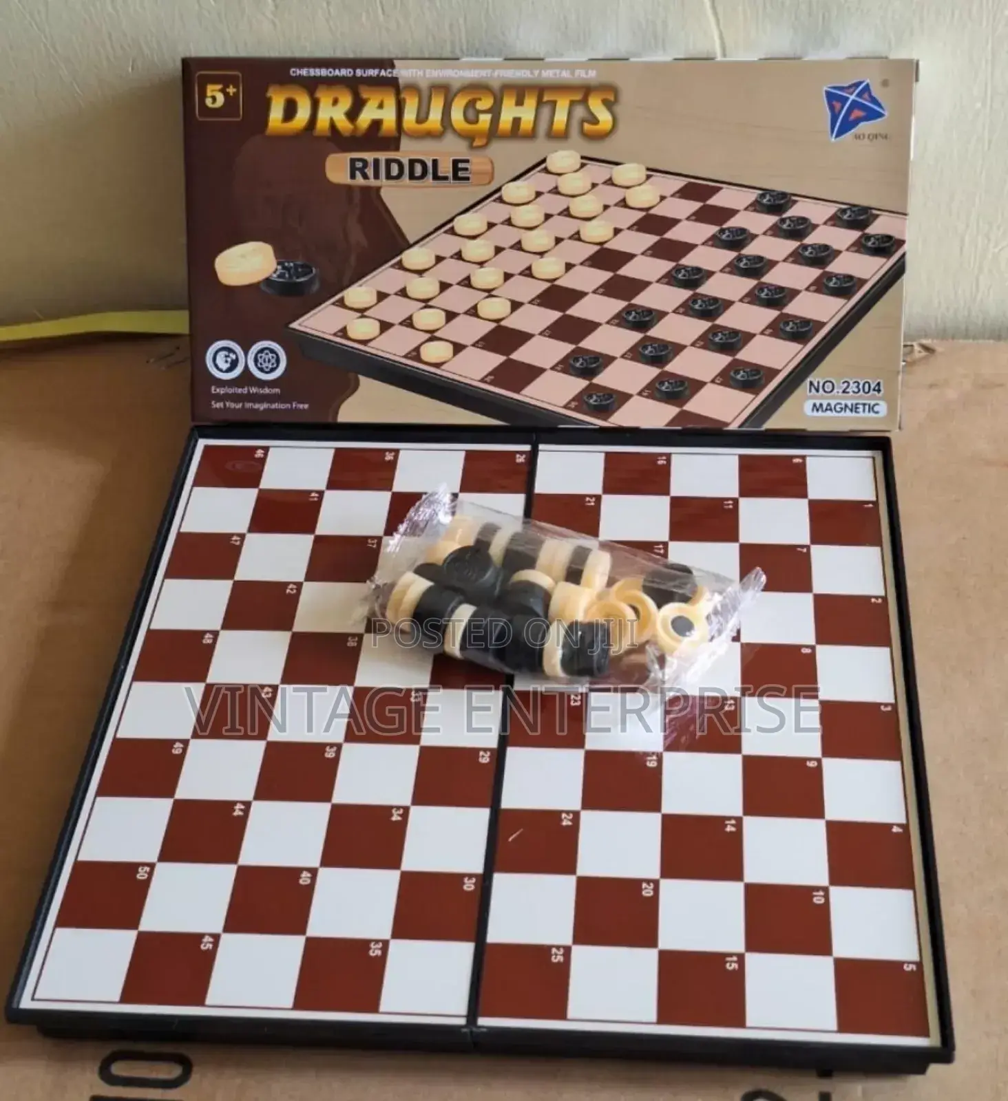 Draught Riddle Board Games .