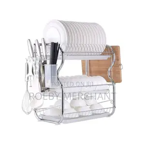 Nunix 3tier Stainless Steel Dish Drainer Drying Rack