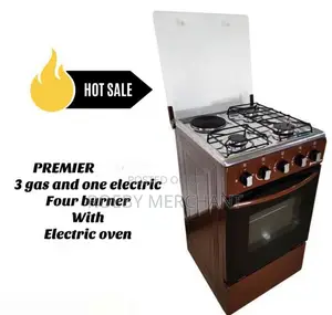 Premier Free Standing 3 Gas Burner 1 Electric Cooker With El