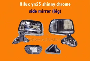Side Mirror Toyota Hilux Yn55 Shiny Chrome