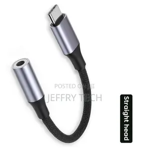 Elbow USB Type C to 3.5 Jack Earphone Adapter USB-C 3 5mm