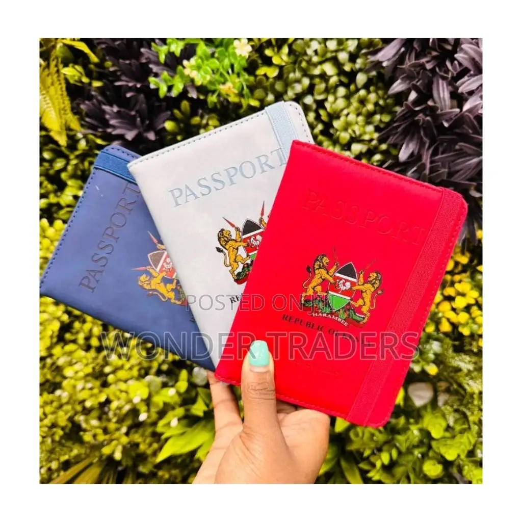 Leather Passport Holder With RFID Blocker