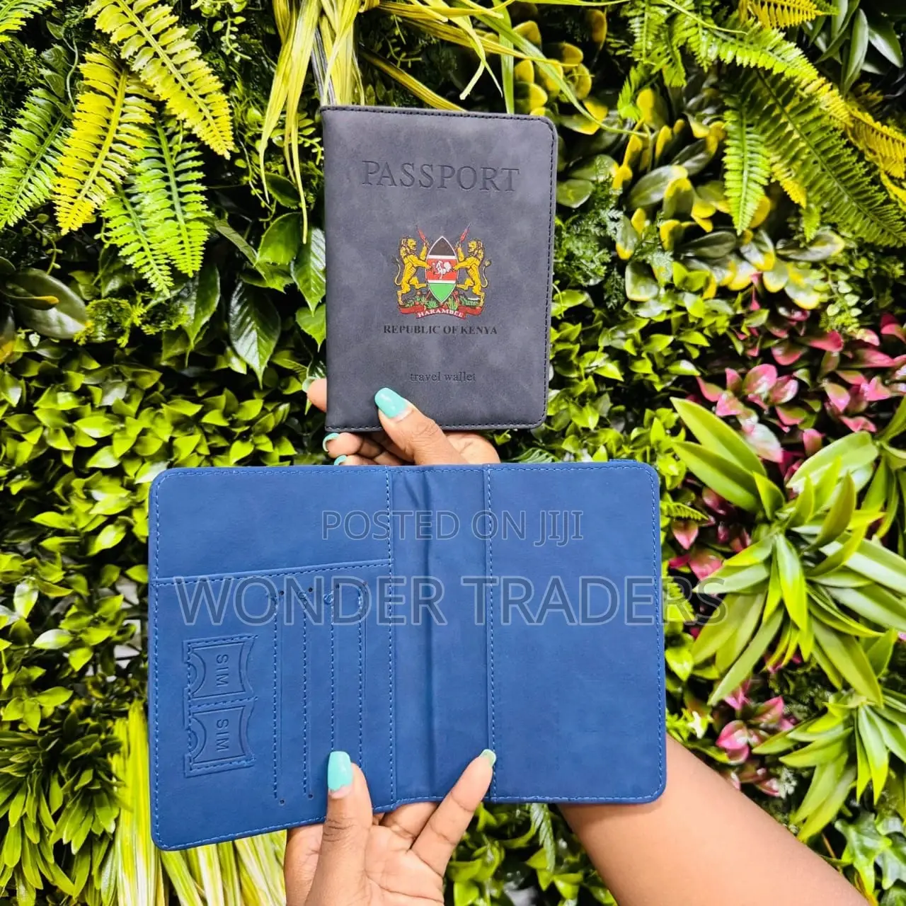 Leather Passport Holder With RFID Blocker