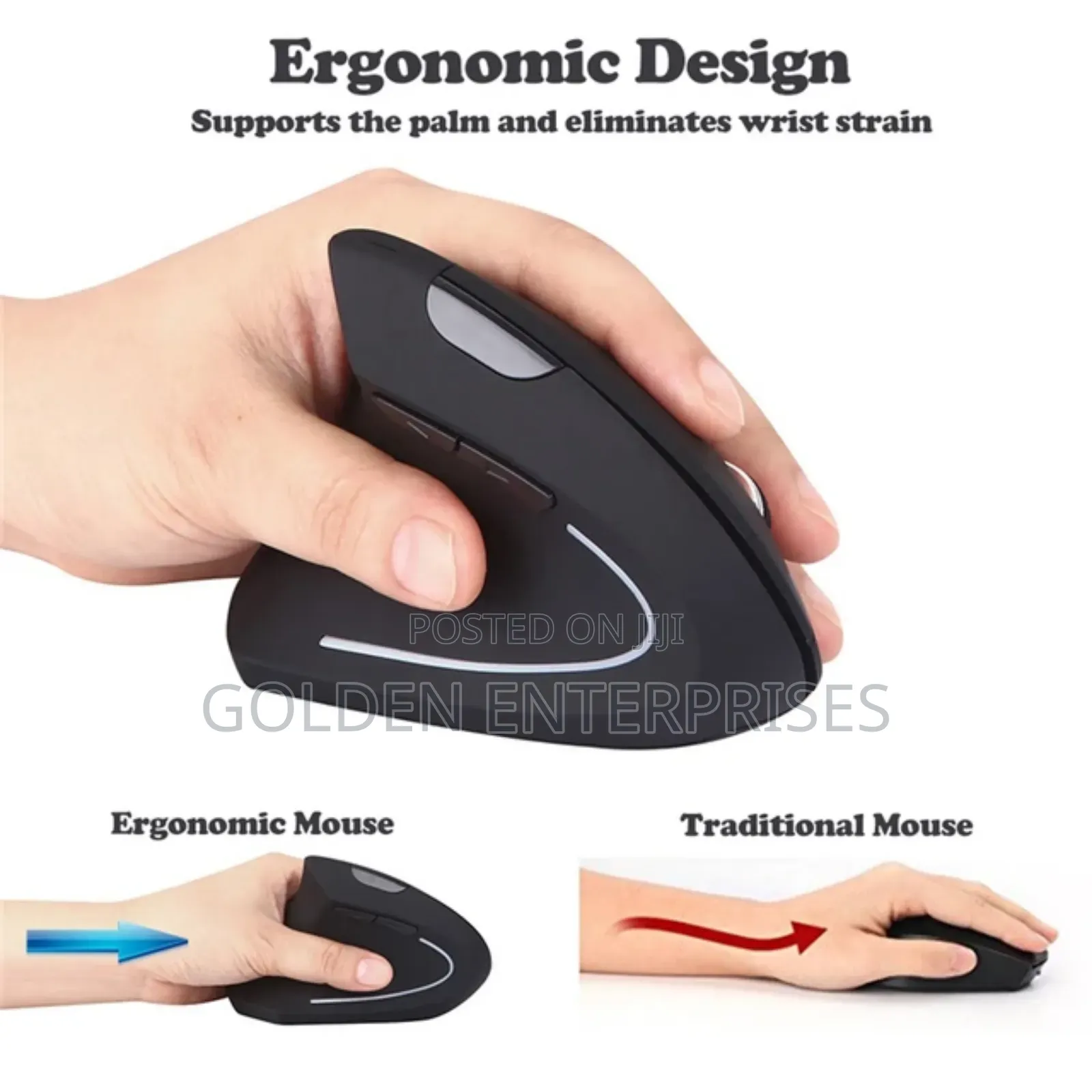 3D Ergonomics Wireless Chargeable Gaming Mouse