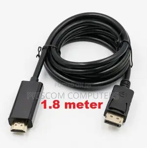 1.8M Display Port to HDMI Cable for Laptop TV Computer