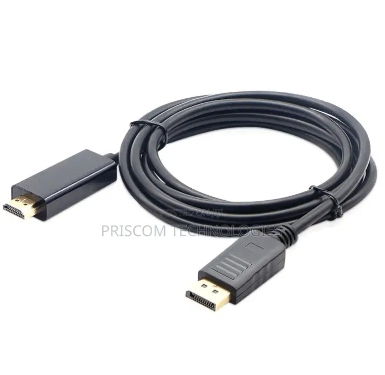 1.8M Display Port to HDMI Cable for Laptop TV Computer