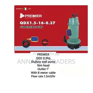 Premier 0.5HP 16M Lift Electric Submersible Water Pump 1 Inc
