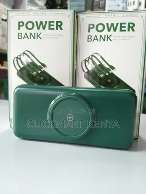 30000 Mah Wireless Powerbank With Inbuilt Cables