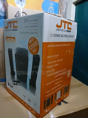 JTC 2.1ch Hometheatre-Bt/Usb-12000w-System With Microphone.