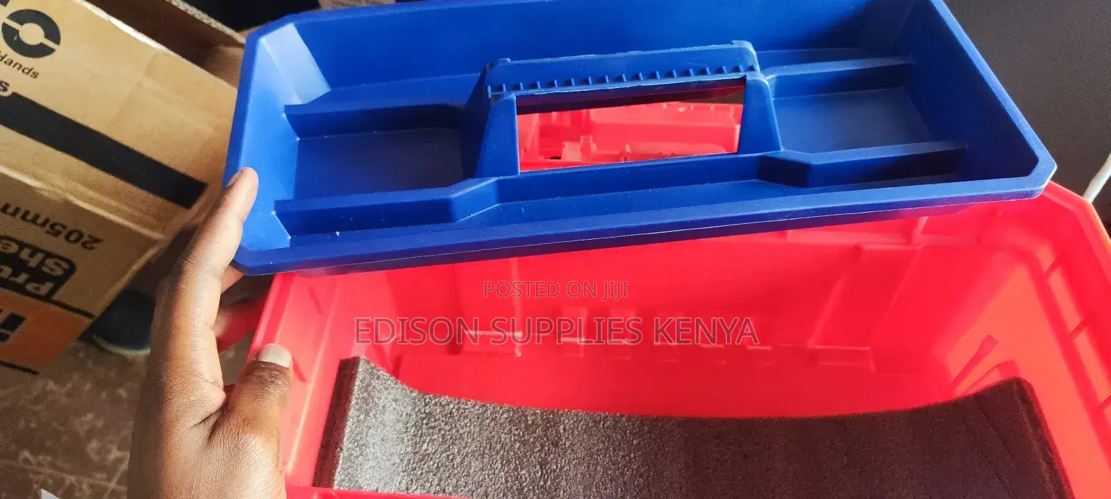 Tool Box 17 Inch Emtop Plastic Toolbox 17" Metallic Clips