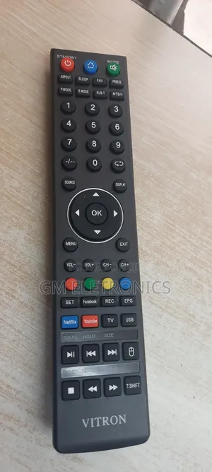 Vitron Smart Tv Remote With FACEBOOK - Netflix(Batteries)