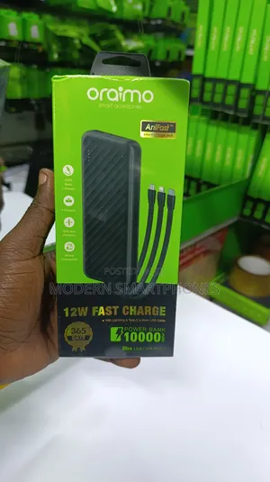 Slim ORAIMO 10000mah Powerbank With 4 Output