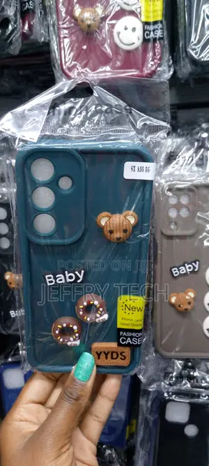 Blue Back Cover Forsamsung Galaxya55 5gcutecartoonncharacter