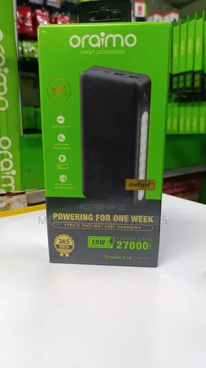 27000mah Oraimotraveler 3 Lit
 Potable Powerbank 3x