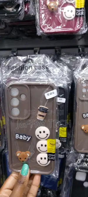 Back Cover for Samsung Galaxy A55 5G, 3D Cute Curly Wave