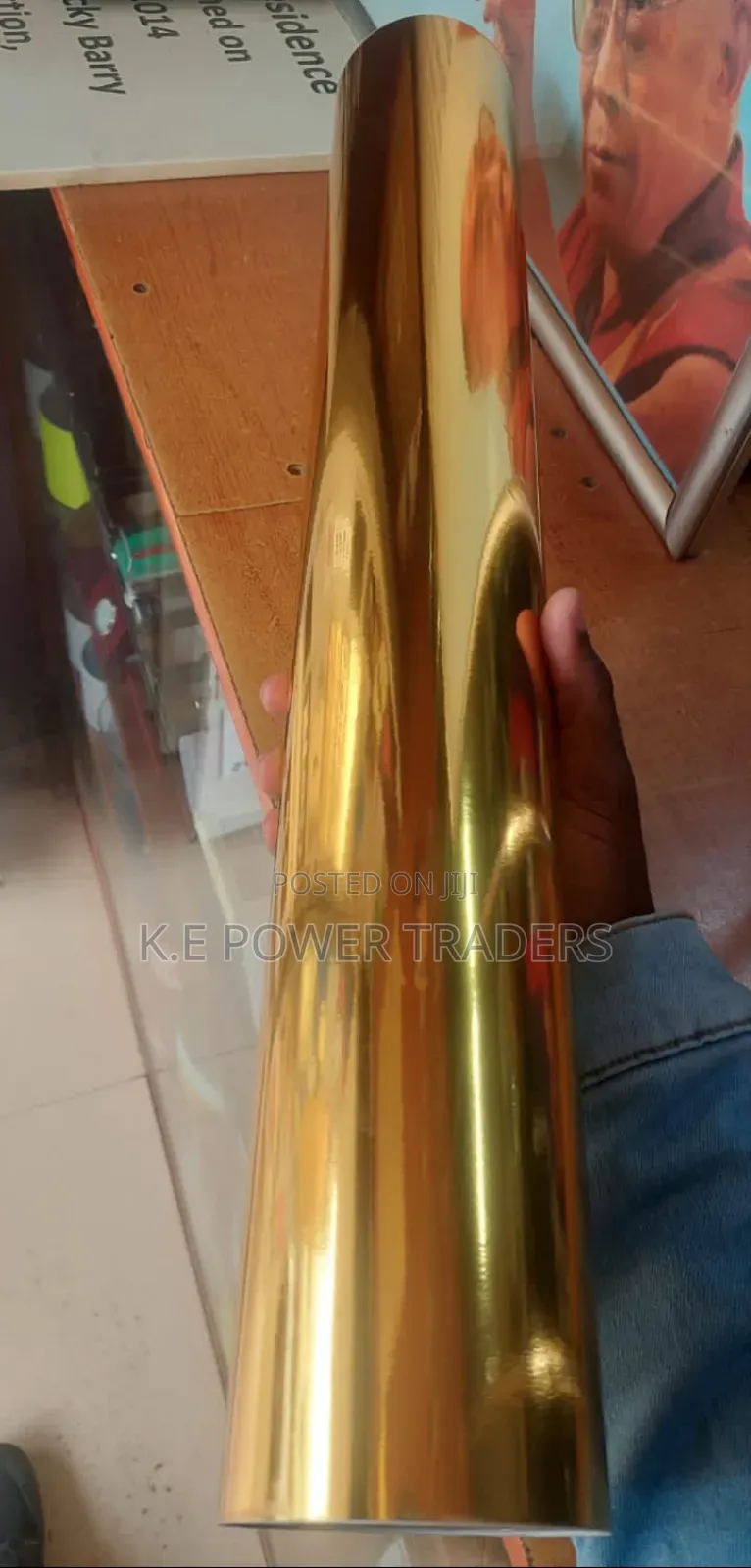 Reflective Vinyl Gold Paper