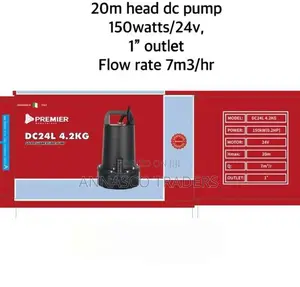 Premier Solar Submersible Pump 20M Lift Height DC Solar Pump