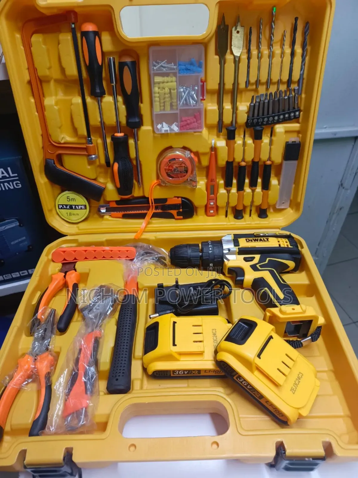 Complete Dewalt 36v Cordless Drillset