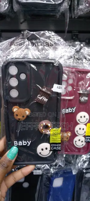 Back Cover Forsamsunggalaxy A25curly Framecartoon Character