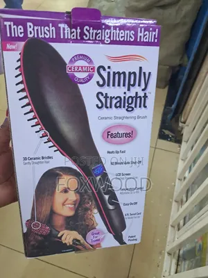 Simply Straight Hair Straightener Brush for Professional