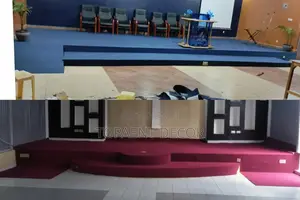 Blue and Red Delta Altar Wall to Wall Carpets